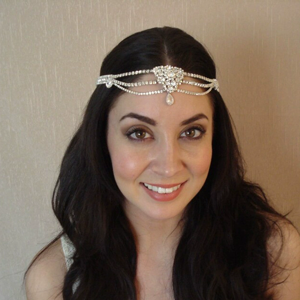 Amazon новый многослойный водяной капли лоб цепи