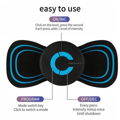 Cross-border portable mini cervical massage patch Home USB charging massager full body multi-functional massage patch