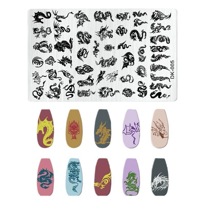 Dırnaq bəzəkləri – Templates for Nail Art, Rectangular
