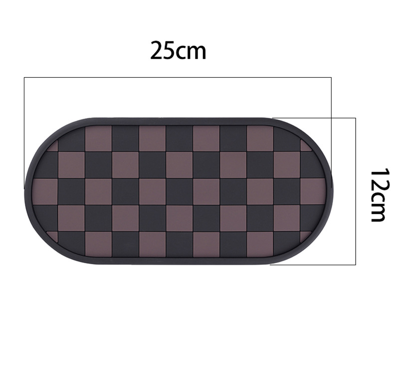 New car anti-slip mat, designed for the center console and dashboard, made of heat-resistant PVC, and featuring multiple functions for holding phones and other items