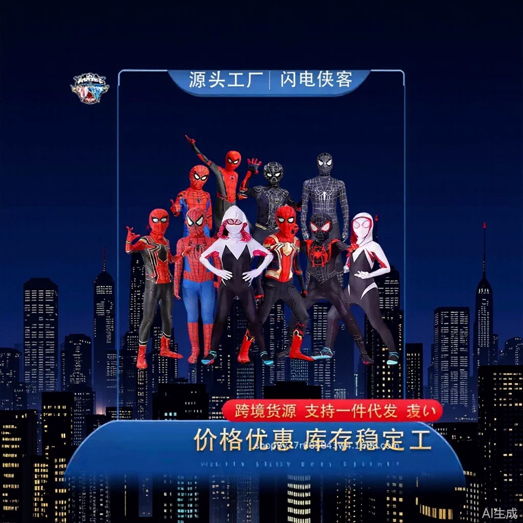 Spider-Man bodysuit Miles Iron Spider Heroes: Far From Home Cosplay Gwen Halloween costume