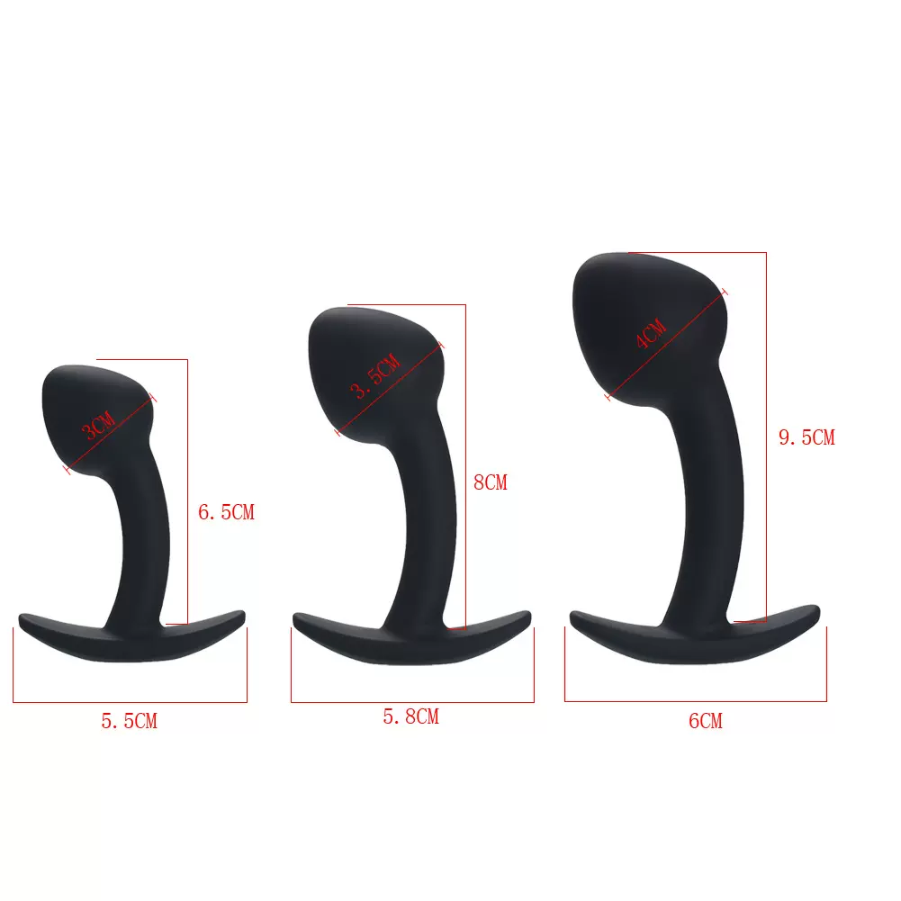 厂家批发新款蘑菇头硅胶后庭肛塞情趣用品另类玩具大中小肛塞