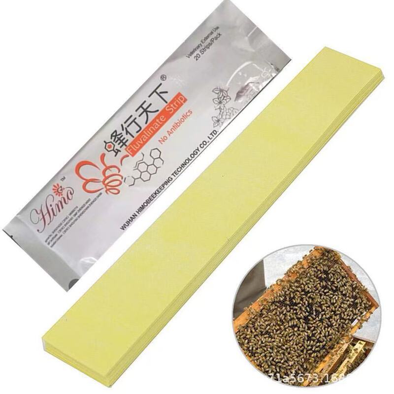 Bee Medicine Bee Traveling the World 20 Tablets Mite Puff Fluvalinate Strip Bee Mite Puff Beekeeping Tools Cross-Border Wholesale
