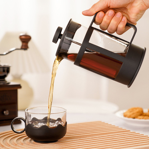 350ml Nordic-style French press coffee pot French press with stainless steel filter, small capacity, single-person household coffee accessory