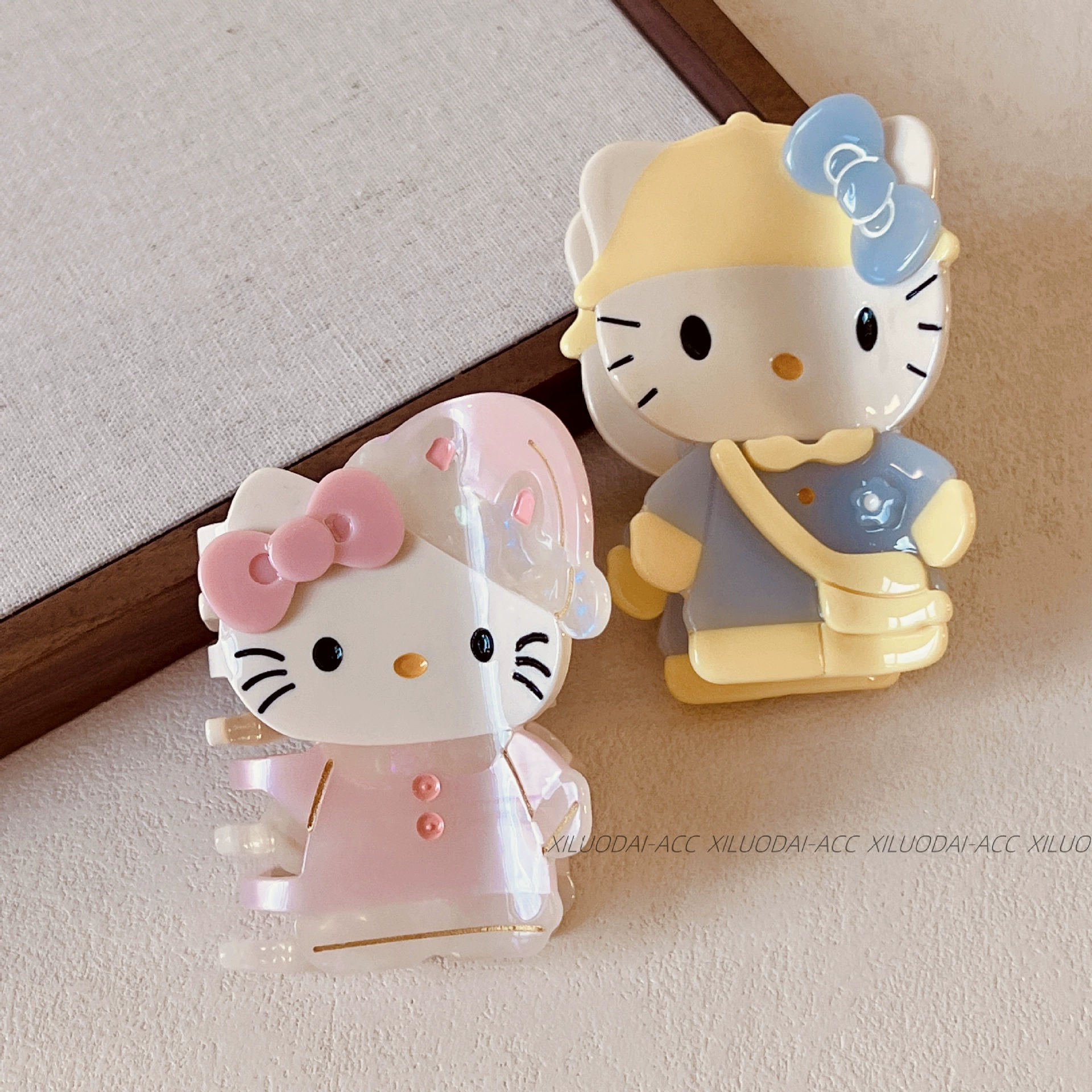 Hello Kitty, Hello Kitty, милая заколка-краб, мультяшная акула, аксессуар для волос, новая коллекция