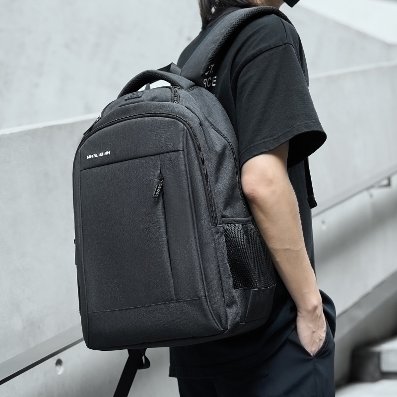 Leisure Trendy Brand Backpack Men's College Student Backpack Portable Travel Business School Bag Large Capacity Computer Bag