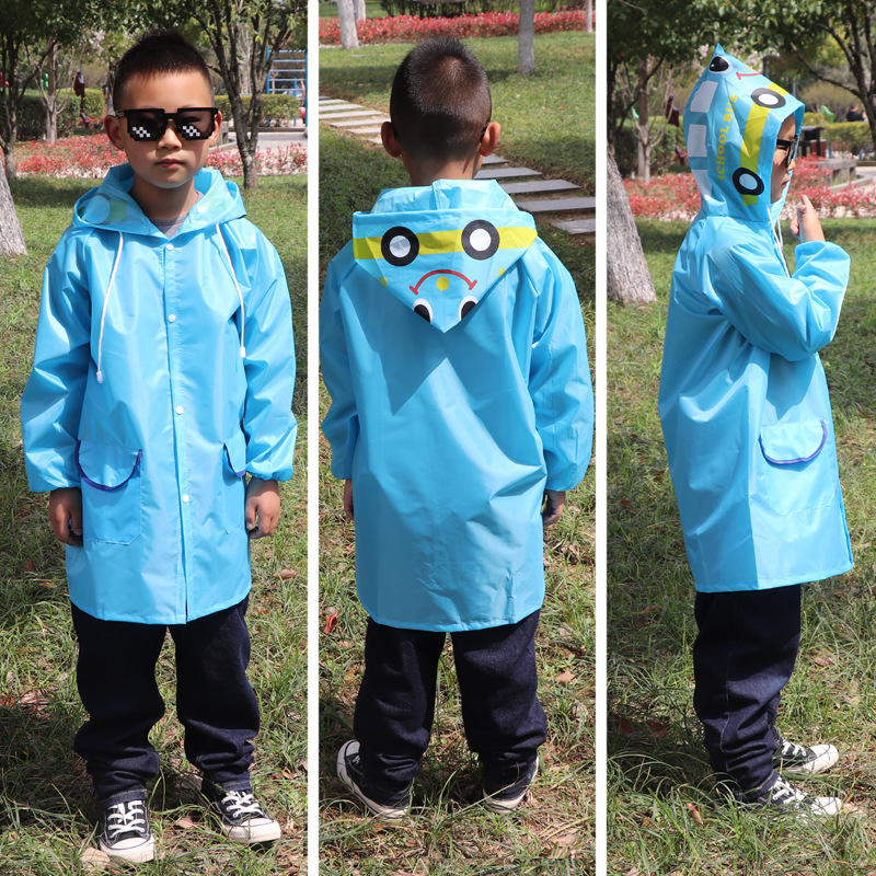 En forma de animal impermeable para niños Jardín de Infantes Escuela primaria femenina Bebé Niños grandes Niños todo el cuerpo engrosado poncho niños y niñas