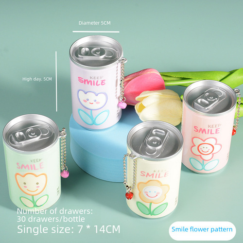 Bottle Creative Mini Portable Carrying Coke Can Wet Wipes 30 Pack Disposable Can Hook Accessory for Students