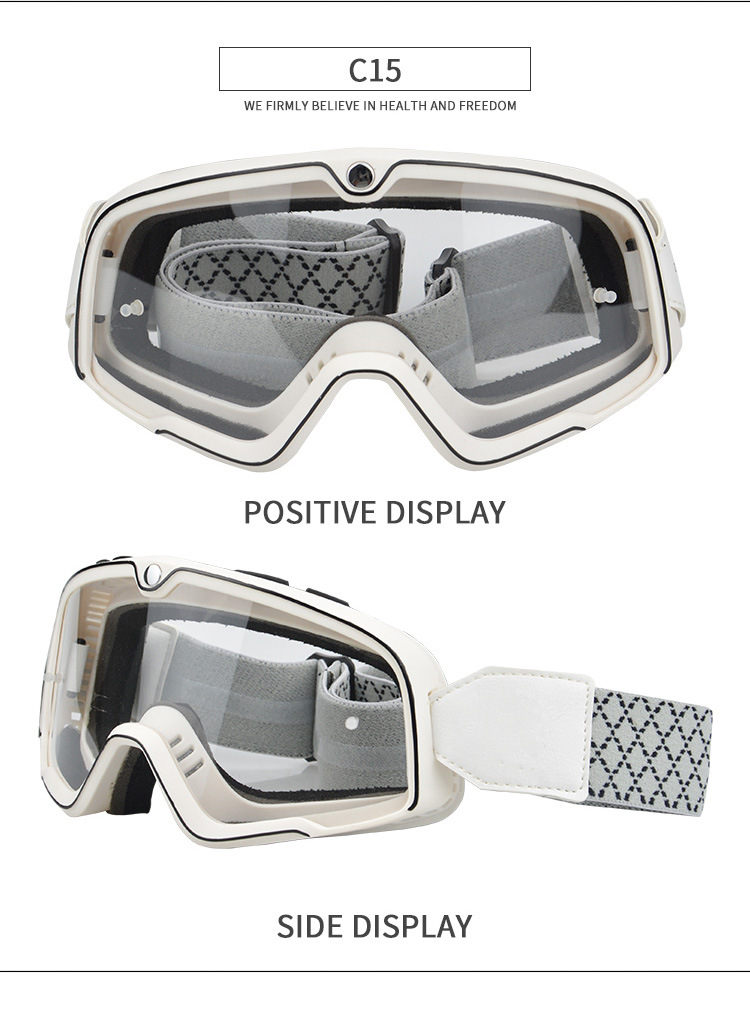 Fashion motorcycle speed reducing helmet goggles, high-definition windproof and dustproof off-road goggles_voghion.com