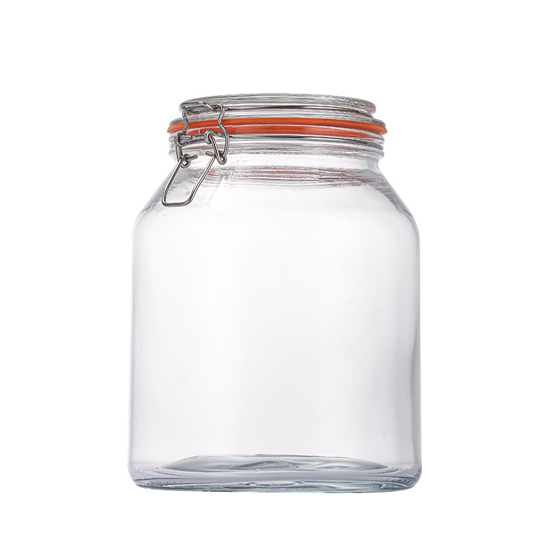Tanque de almacenamiento de vidrio Tanque especial de almacenamiento de cáscara de mandarina Tanque sellado de vidrio Tarro de té embotellado de vidrio de grado alimenticio