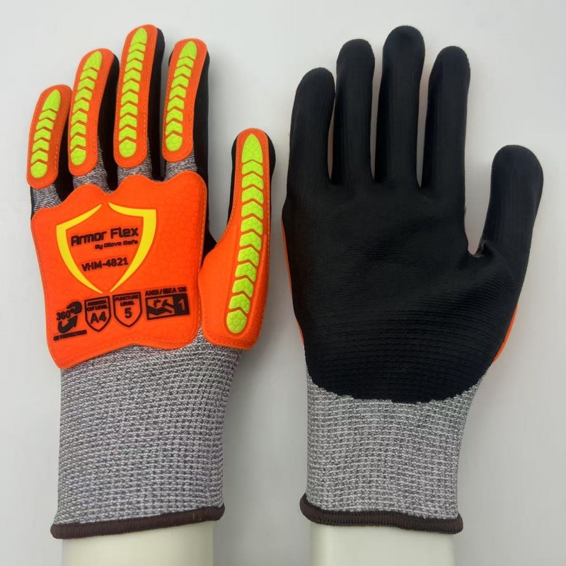 13针切割A4等级防切割手套劳保手套加厚耐磨透气防滑劳保手套