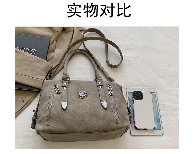 New cross-border foreign trade women's bag 2024 Retro casual handbag, European and American trend single-shoulder crossbody bag, tote bag for women undefined
