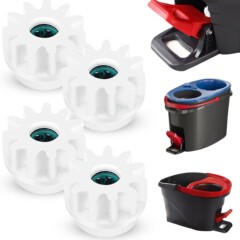 viledaモップギア、ocedarフットペダル回転バケツ、一方向プラスチックホイールアクセサリーに適しています。