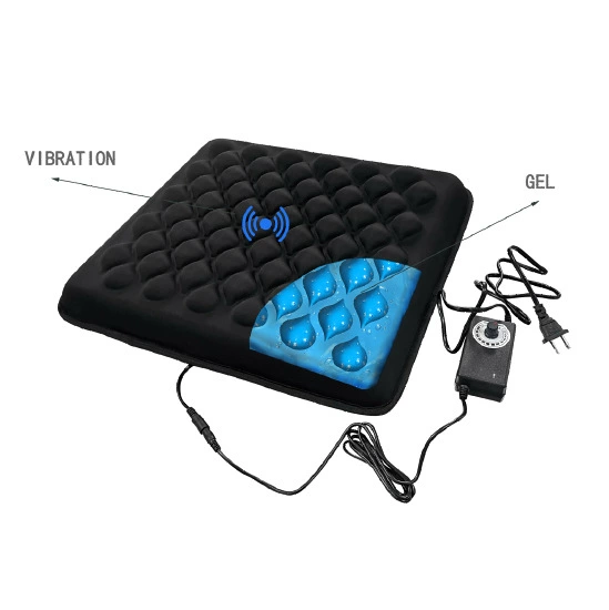 Гелевая вибрационная массажная подушка для снятия давления и декомпрессии, вентиляции и воздухопроницаемости.