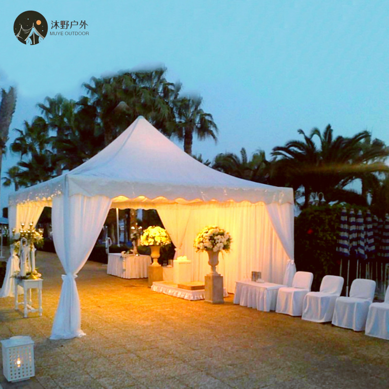 Muye exposición al aire libre exposición de venta europea de aleación de aluminio pabellón de boda celebración de exposiciones pabellón de actividad pabellón de techo agudo