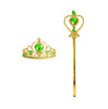 Set, children's accessory for princess heart-shaped, magic wand, “Frozen”