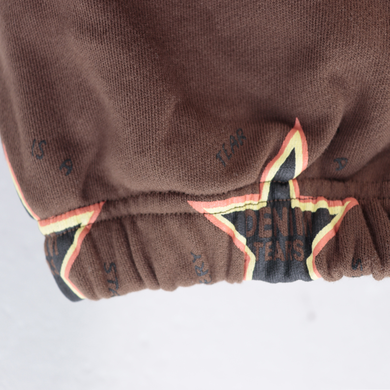 Men's Clothing fashion brand D.T Kapok full print five pointed star hooded sweatshirt trousers men and women sports suit_voghion.com