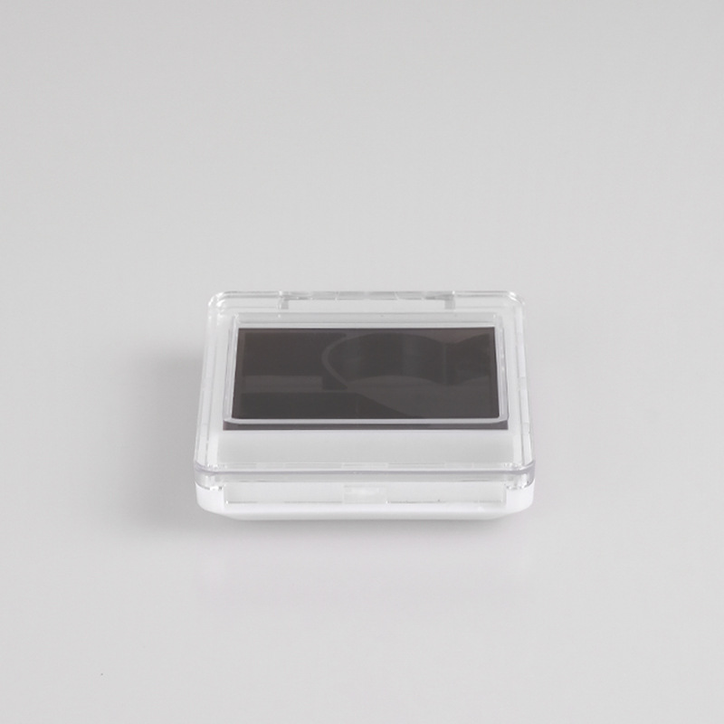 化妆品彩妆包材塑料3色眼影盒方形圆格空盒可