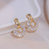 South Korean sophisticated goods, zirconium, brand earrings, micro incrustation