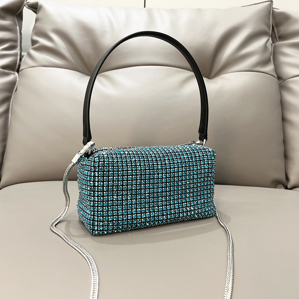 Borsa da donna transfrontaliera piena di diamanti borsa a tracolla borsa a tracolla con strass lucidi borsa da donna fatta a mano borsa da donna con diamanti_voghion.com