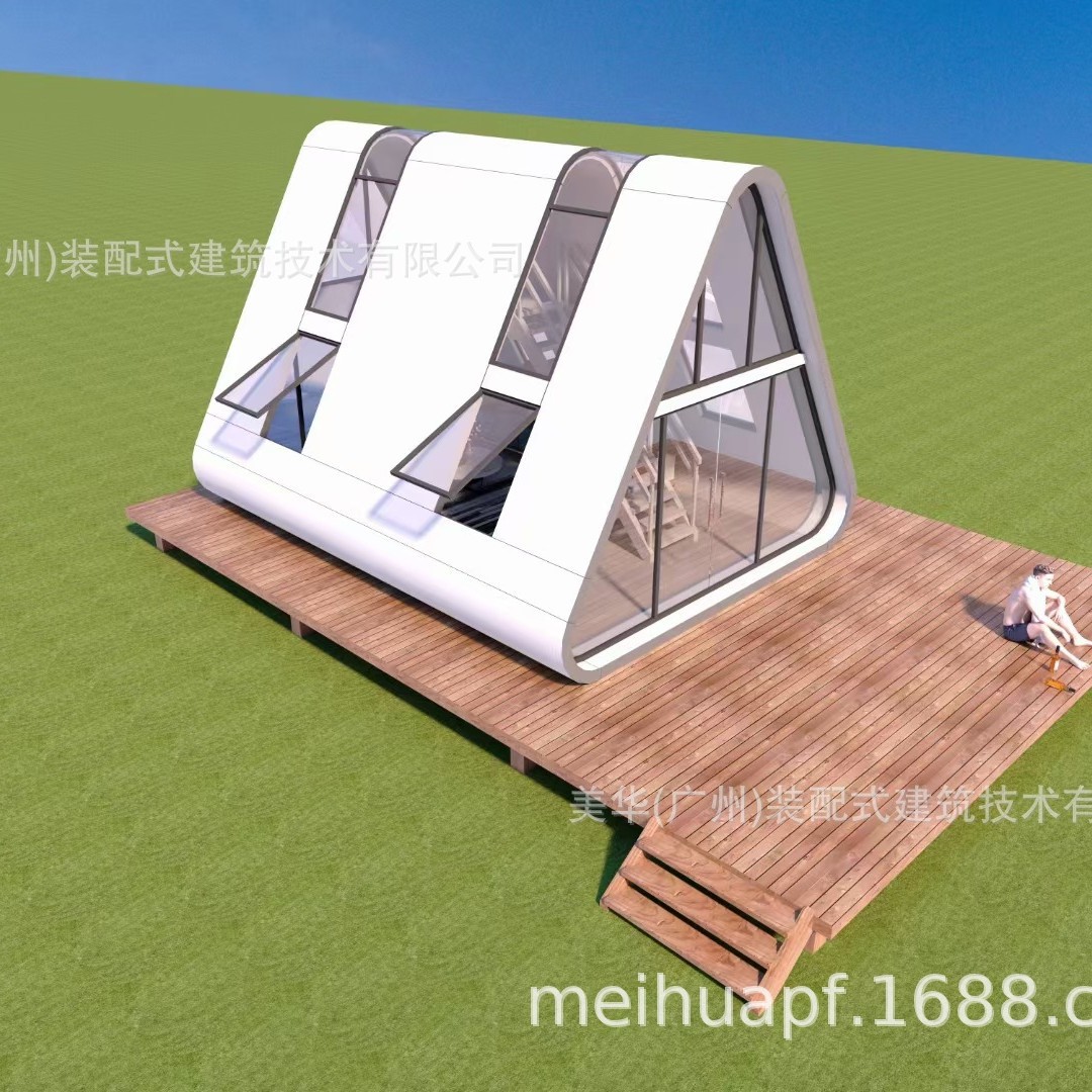 Triángulo al aire libre cama y desayuno lugar escénico lujo salvaje lujo de doble capa hotel de lujo triángulo cabina Xinmin dormitorio Internet tienda de la celebridad