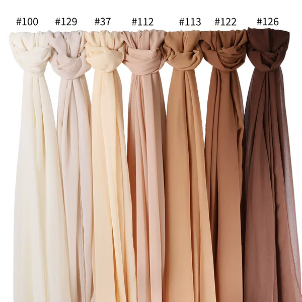 Pearl Chiffon Scarf for Women, High-Quality Windproof and Sandproof Headscarf, All-Season Shawl, Long Scarf, Shawl