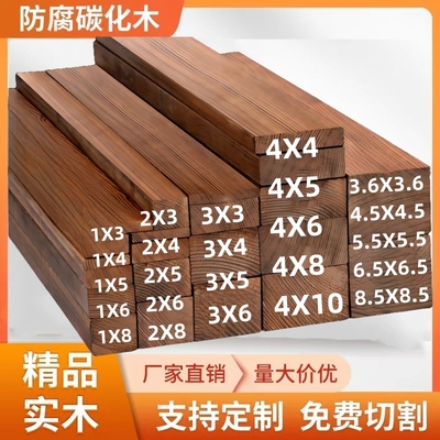 courtyard Carbonized wood Plank Keel Door Wooden Sheeting Pinus sylvestris wood Vine Solid wood panels Anticorrosive wood