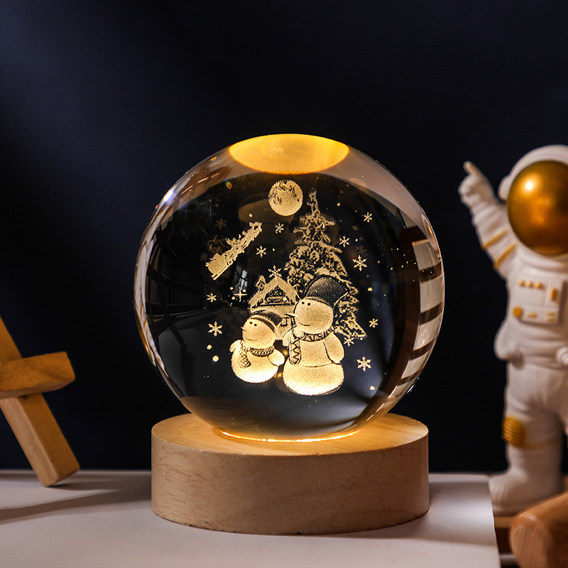 星空テーブルランプ、銀河クリスタルボール、ナイトライト、デスクトップ装飾品、高級感のある誕生日プレゼント、中秋節の贈り物|undefined