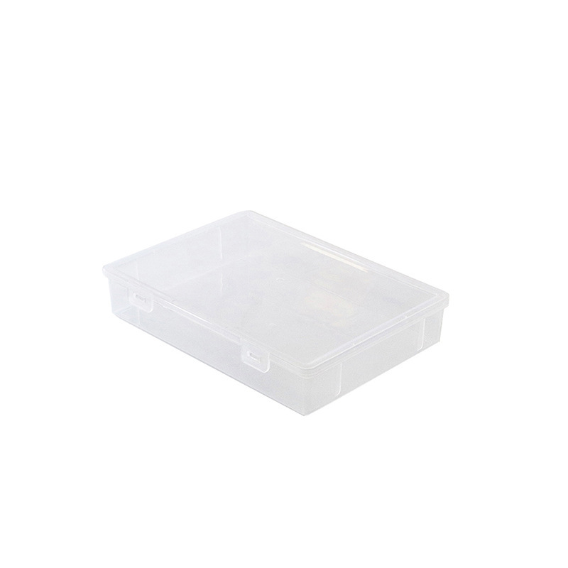 Caja de almacenamiento de certificado transparente de fábrica Certificado de hogar cuadrado marcador de plástico lápiz escritorio caja de almacenamiento de gran capacidad