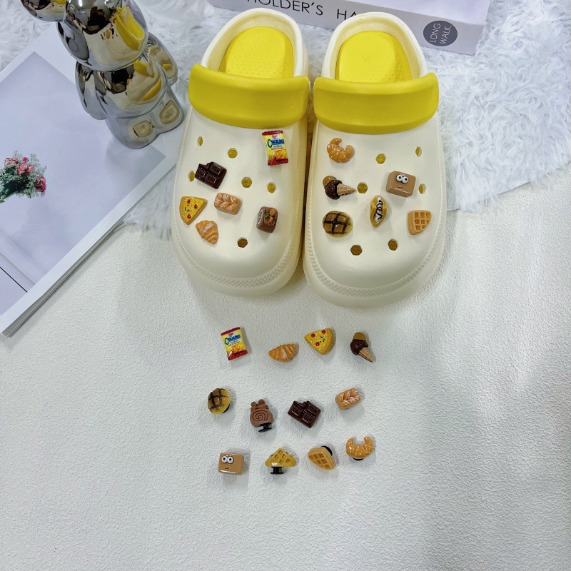Hoyo Hoyo accesorios de zapatos lindos dibujos animados DIY botones de zapatos floral botones de zapatos accesorios botones de botones accesorios botones de PVC botones de zapatos