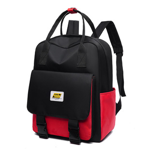 Cross-border Hot Outdoor Korean Style Casual Academy Style Schoolbag 2021 New Contrast Color Fashion High School Student Backpack