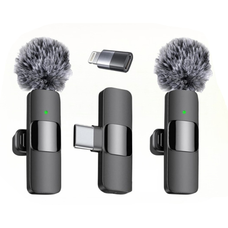 无线领夹麦克风主播网红户外拍摄降噪小话筒手机直播录视频麦克风