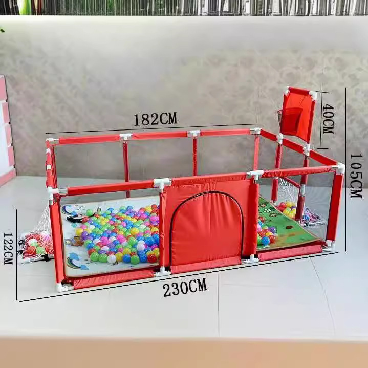 Infant Fence Baby Toddler Crawling Indoor Ball Blue Game Activity Park Safety Guardrail Original Factory