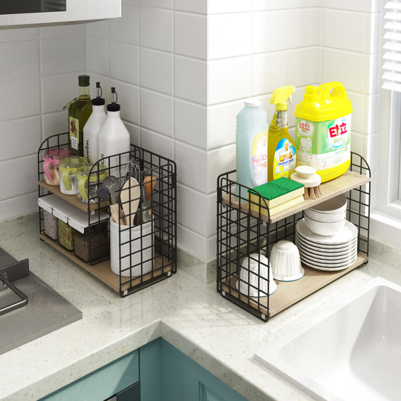 A5L廚房桌面水杯架放茶杯玻璃杯子水壺 辦公室台面收納置物架子實