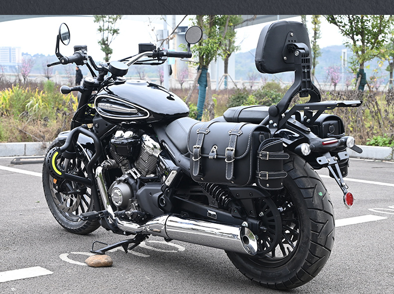 Suitable for Haojue Tr300 Plus Urban Travel Version Motorcycle Bumper, Folding Backrest, Side Bag, Rack, and Guard Bar