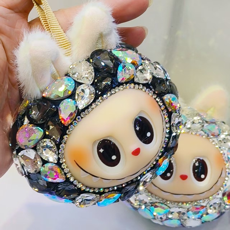 ダイヤモンドぬいぐるみペンダント l 人形ビニール小さな頭メロンかわいい人形バッグ小さなペンダント|undefined