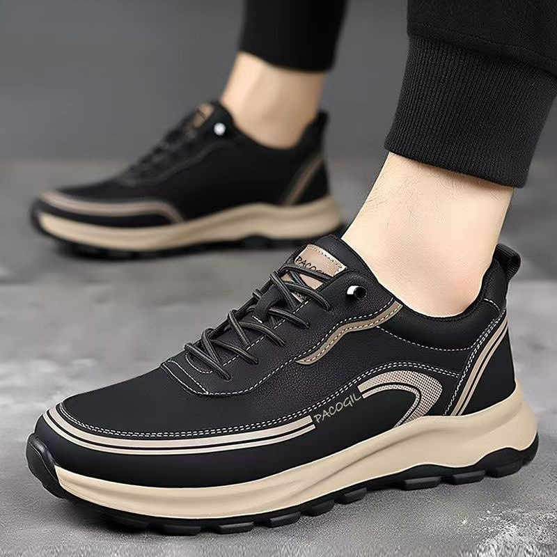 Nuevos zapatos de primavera y verano para hombres, sin cordones de cuero, zapatos casuales de todo fósforo, tendencia de moda, zapatillas ligeras de suela suave y antideslizantes