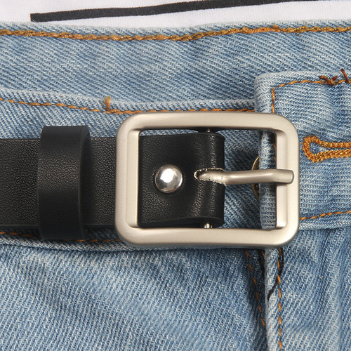 Belt women's simple jeans belt new Korean Korean version ins style fashion black Korea Dongdaemun