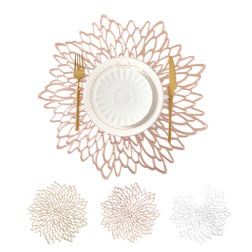 Venta caliente transfronteriza almohadilla de aislamiento de estampado en caliente de pvc sentido avanzado hogar estilo ins alfombra de mesa exterior protección de escritorio mantel occidental