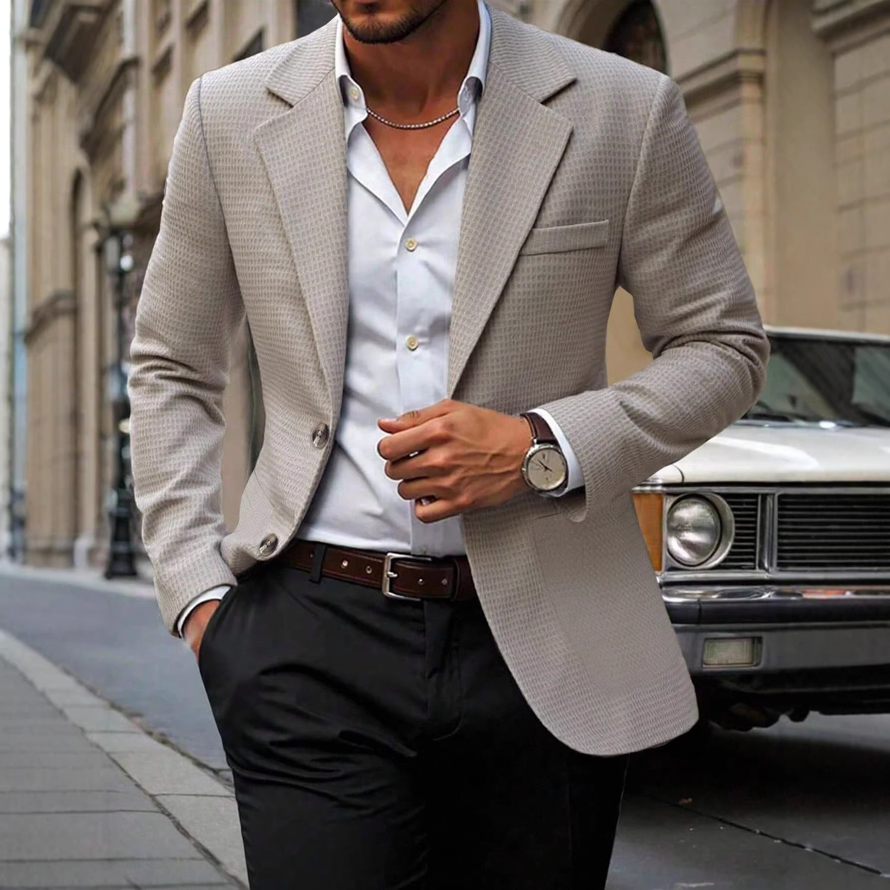 2026 New Cross-Border European And American Suits, Light Business Formal Wear, Men's Blazers, 250707_voghion.com