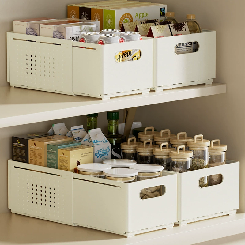 Adjustable table storage box
