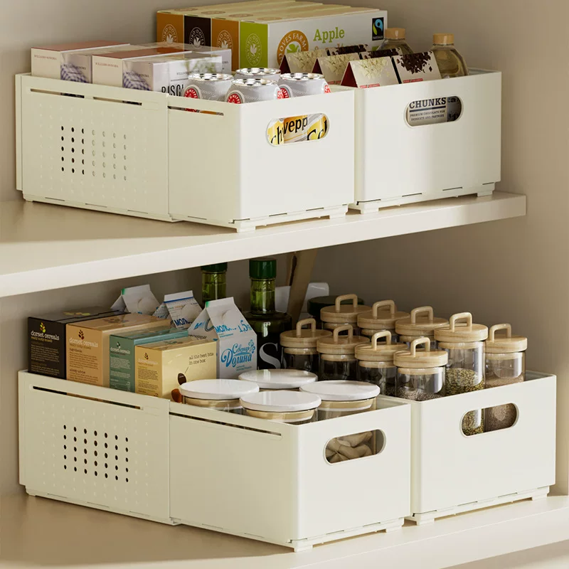 Adjustable table storage box