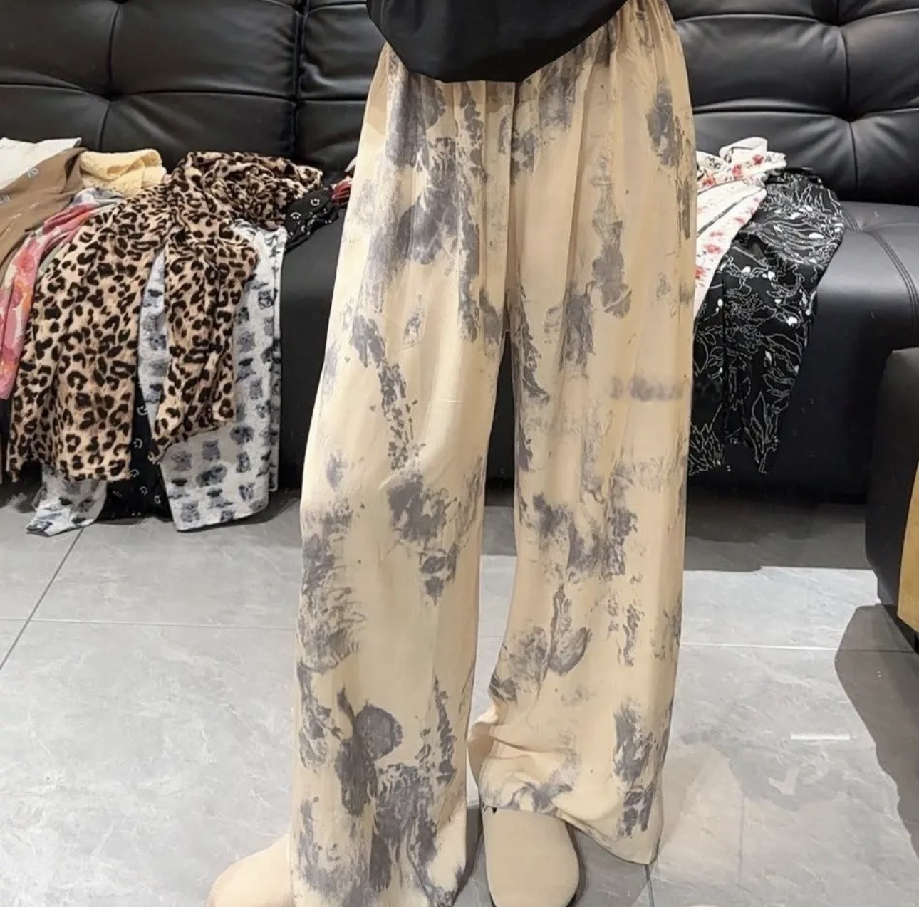 [5 días de preventa] [Pantalones de seda de algodón] Pantalones de pijama de seda de algodón para mujer