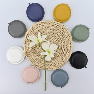 Round Leather Tape Measure, One-Click Card Position, Automatic Recycling, Mini Small Tape Measure, Portable Pu Tape Measure, Gift Tape Measure