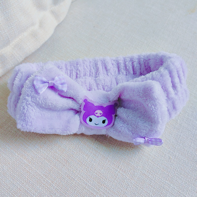 Inswind nuevo bordado dibujos animados lavado facial correa de pelo Sanliou Yugui perros niñas aplicar máscara de pelo correa de pelo