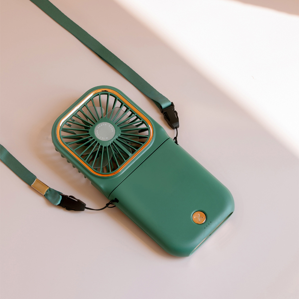 Mini ventilador plegable transfronterizo USB de escritorio silencioso ventilador eléctrico portátil de cuello cargador