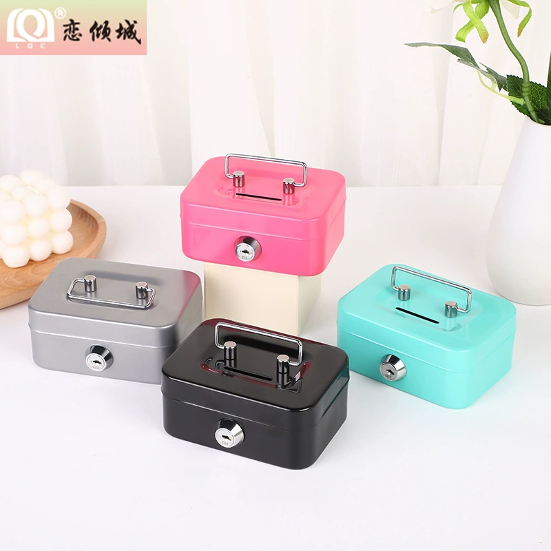 Новый трансграничный Творческий портативный ящик для хранения копилки небольшого размера с ящиком для хранения ключей копилка с замком копилка
