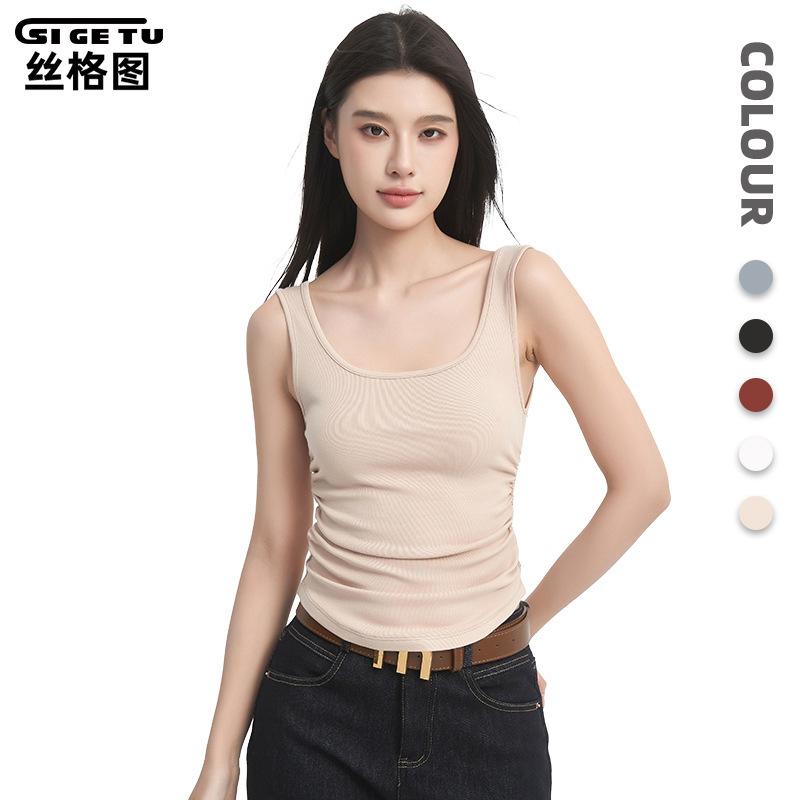 Silk-Like Cross-Border High-End Sports Vest for Women, Summer High-Elasticity Quick-Drying Training Running Yoga Top with a Sense of Design