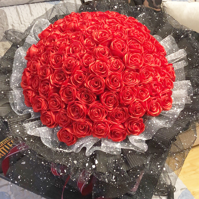 4cm cintas flores ramo de flores rosas correa de decoración mano DIY cuerda trenzada cinta de regalo cinta cinta cinta de seda de color sólido