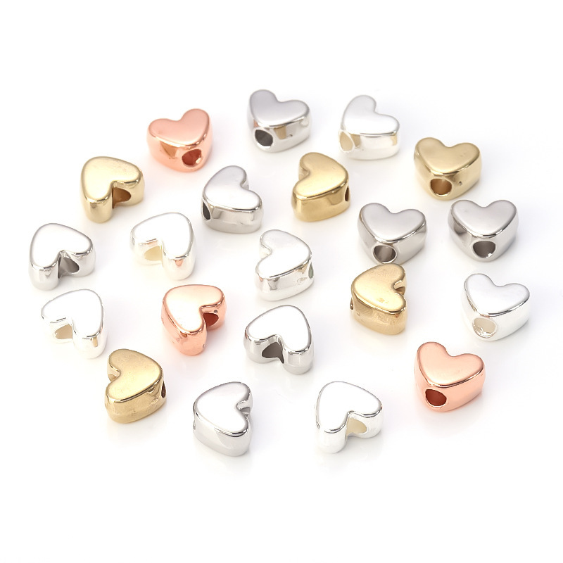 Factory Source direct supply ccb large hole peach heart beads plastic electroplating love beads diy handmade jewelry accessories loose beads Factory Source direct supply ccb large hole peach heart beads plastic electroplating love beads diy handmade jewelry accessories loose beads